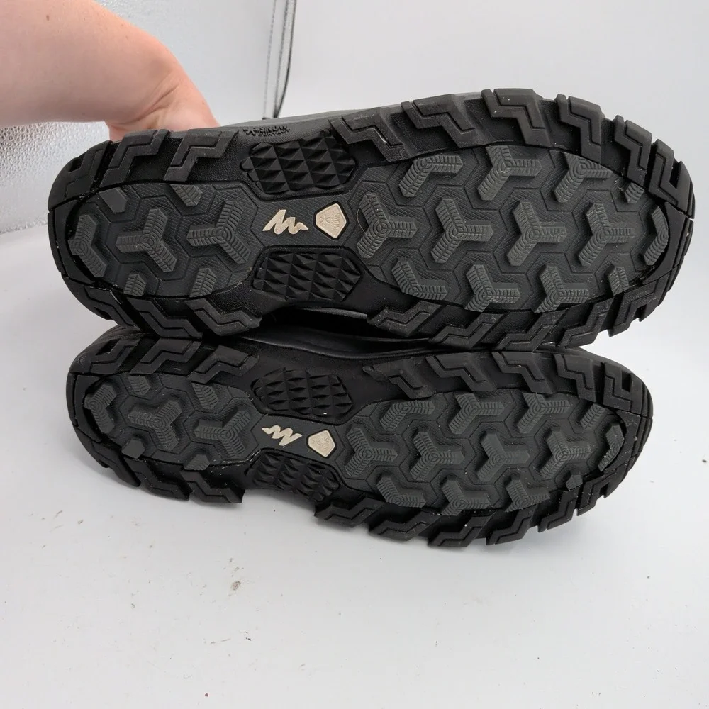 Quechua Decathlon SH520 X-Warm Mid M Black Waterproof Hiking Snow Boot Mens 10.5